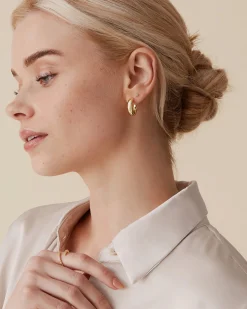 PAVOI Hoops-Clasp Back Chunky Hoops