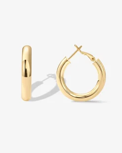 PAVOI Hoops-Clasp Back Chunky Hoops