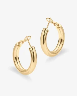 PAVOI Hoops-Clasp Back Chunky Hoops