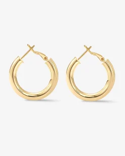 PAVOI Hoops-Clasp Back Chunky Hoops