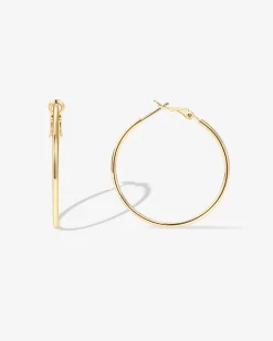 PAVOI Hoops-Clasp Back Thin Hoops