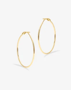PAVOI Hoops-Clasp Back Thin Hoops