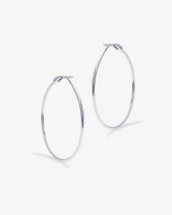 PAVOI Hoops-Clasp Back Thin Hoops