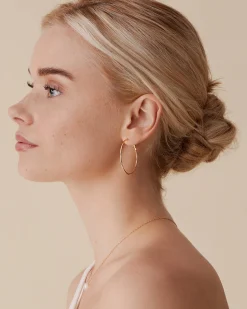 PAVOI Hoops-Clasp Back Thin Hoops