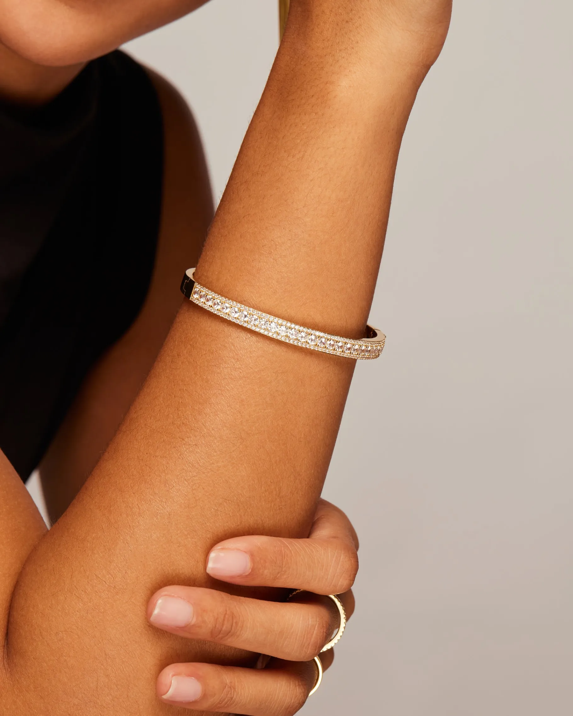 PAVOI Bangles-Classic Cubic Zirconia Bangle Bracelet