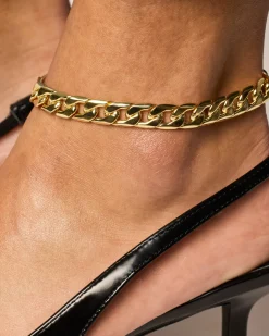 PAVOI All Anklets-Classic Curb Chain Anklet