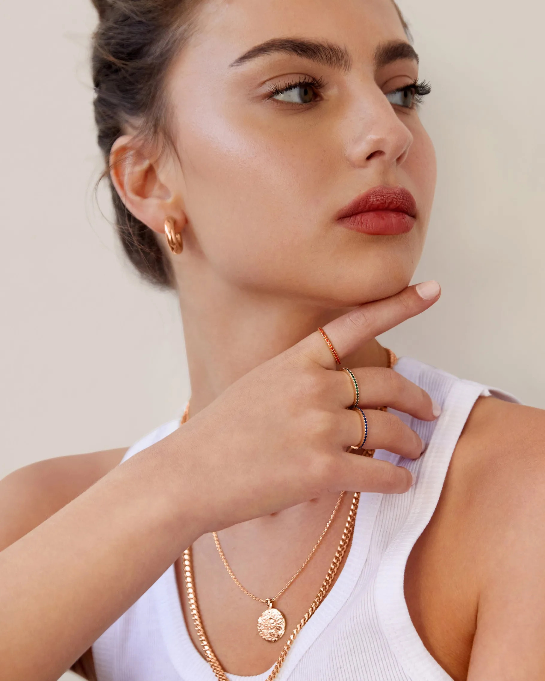 PAVOI Stackable|Eternity-Colored Mila Eternity Band