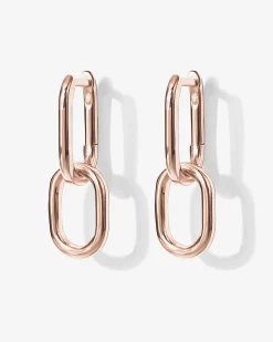PAVOI Dangle & Threader|Huggies-Convertible Paper Clip Link Hoops