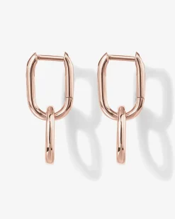PAVOI Dangle & Threader|Huggies-Convertible Paper Clip Link Hoops