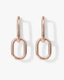PAVOI Dangle & Threader|Huggies-Convertible Paper Clip Link Hoops
