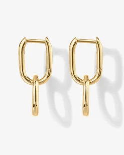 PAVOI Dangle & Threader|Huggies-Convertible Paper Clip Link Hoops