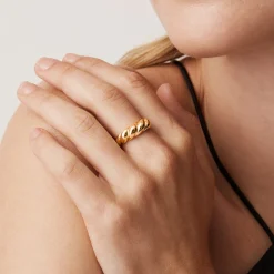 PAVOI Stackable-Croissant Ring