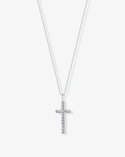 PAVOI Pendants-Cross Bezel Pendant