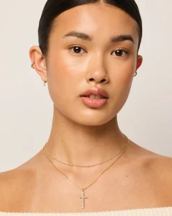 PAVOI Pendants-Cross Bezel Pendant