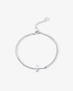 PAVOI Solitaire-Cross Bracelet