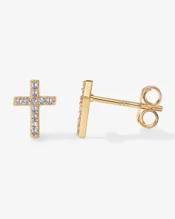 PAVOI Studs-Cross Earrings