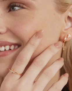 PAVOI Stackable-Cross Ring Cubic Zirconia