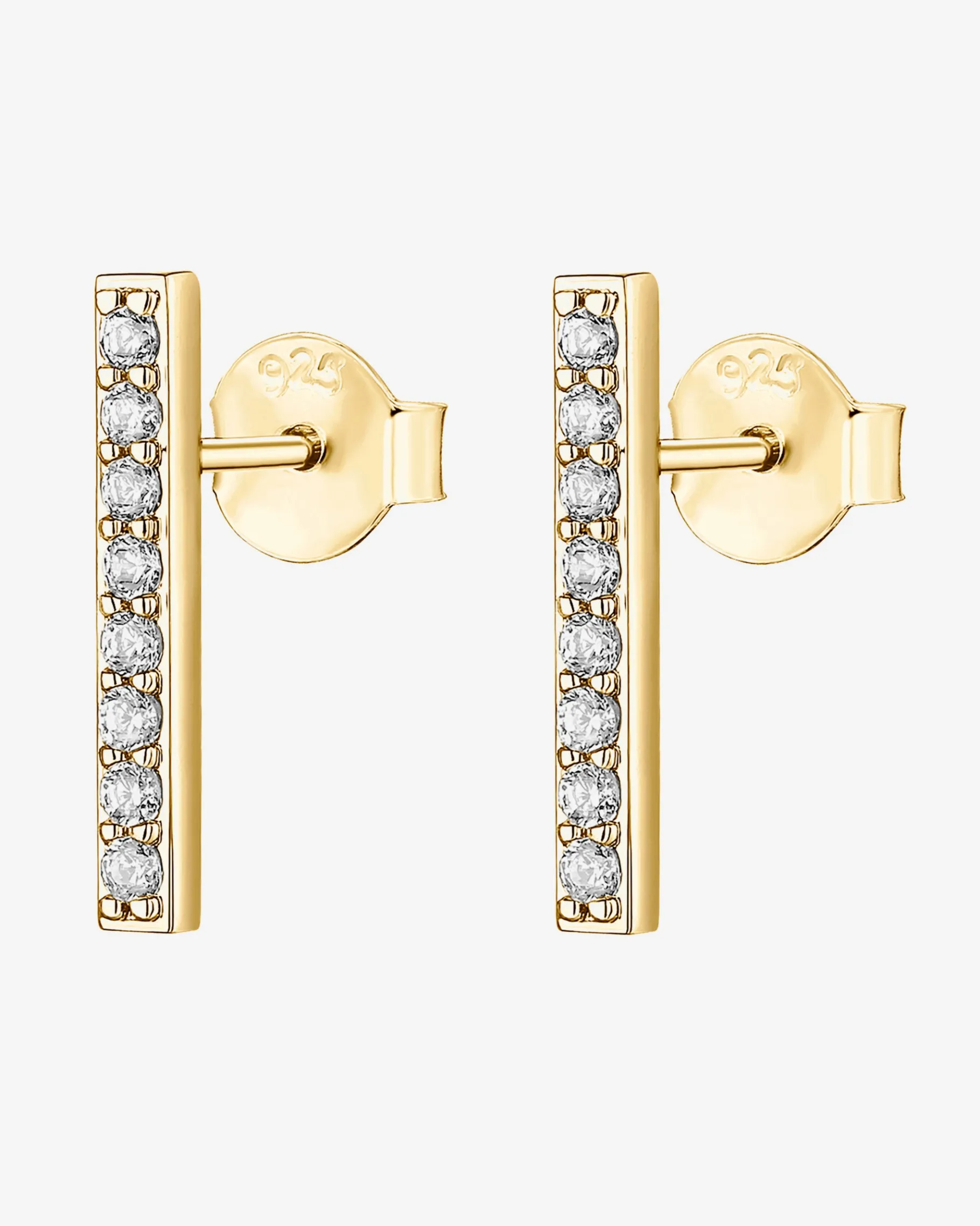 PAVOI Studs-Cubic Zirconia Bar Studs