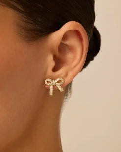 PAVOI Studs-Cubic Zirconia Bow Stud Earrings