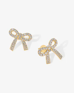 PAVOI Studs-Cubic Zirconia Bow Stud Earrings