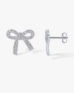 PAVOI Studs-Cubic Zirconia Bow Stud Earrings