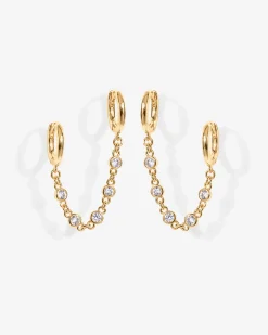 PAVOI Chain Earrings|Dangle & Threader-Cubic Zirconia Chain Earrings