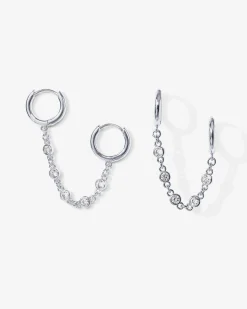 PAVOI Chain Earrings|Dangle & Threader-Cubic Zirconia Chain Earrings