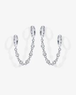 PAVOI Chain Earrings|Dangle & Threader-Cubic Zirconia Chain Earrings