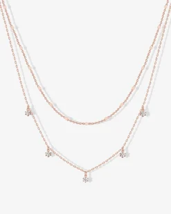 PAVOI Layered-Cubic Zirconia Chain Necklace