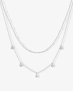 PAVOI Layered-Cubic Zirconia Chain Necklace