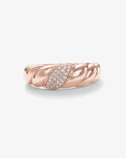 PAVOI Stackable-Cubic Zirconia Croissant Ring