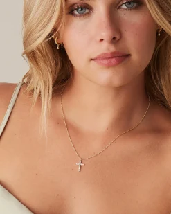 PAVOI Pendants-Cubic Zirconia Cross Pendant