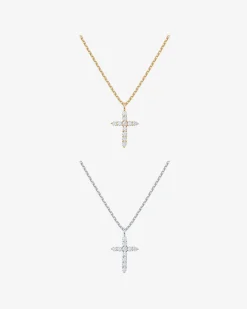 PAVOI Pendants-Cubic Zirconia Cross Pendant