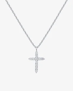PAVOI Pendants-Cubic Zirconia Cross Pendant