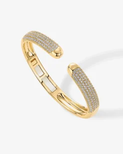 PAVOI Bangles-Cubic Zirconia Pave Bangle