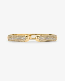 PAVOI Bangles-Cubic Zirconia Pave Bangle