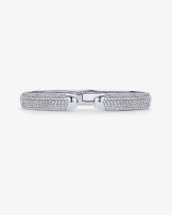 PAVOI Bangles-Cubic Zirconia Pave Bangle