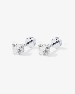 PAVOI Flat Backs|Studs-Cubic Zirconia Stud Screwbacks