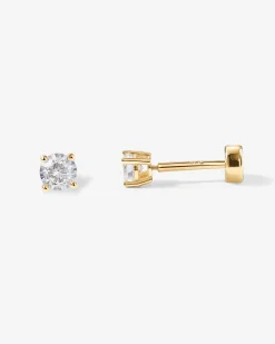 PAVOI Flat Backs|Studs-Cubic Zirconia Stud Screwbacks