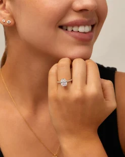PAVOI Engagement-Cushion Cut Engagement Ring