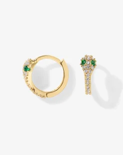 PAVOI Huggies-CZ Snake Huggie Earrings