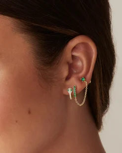 PAVOI Huggies-CZ Snake Huggie Earrings