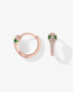 PAVOI Huggies-CZ Snake Huggie Earrings