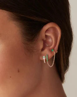 PAVOI Huggies-CZ Snake Huggie Earrings