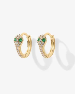 PAVOI Huggies-CZ Snake Huggie Earrings