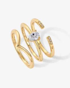 PAVOI Stackable-Dahlia Stackable Ring Set