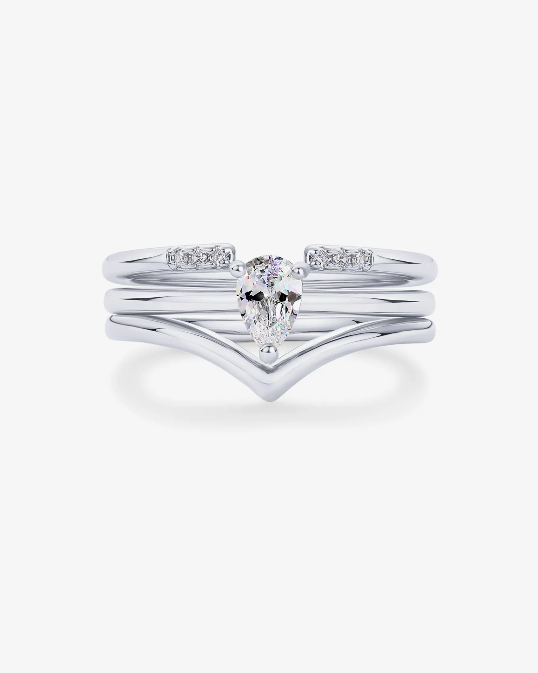PAVOI Stackable-Dahlia Stackable Ring Set