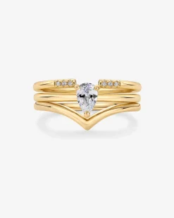 PAVOI Stackable-Dahlia Stackable Ring Set