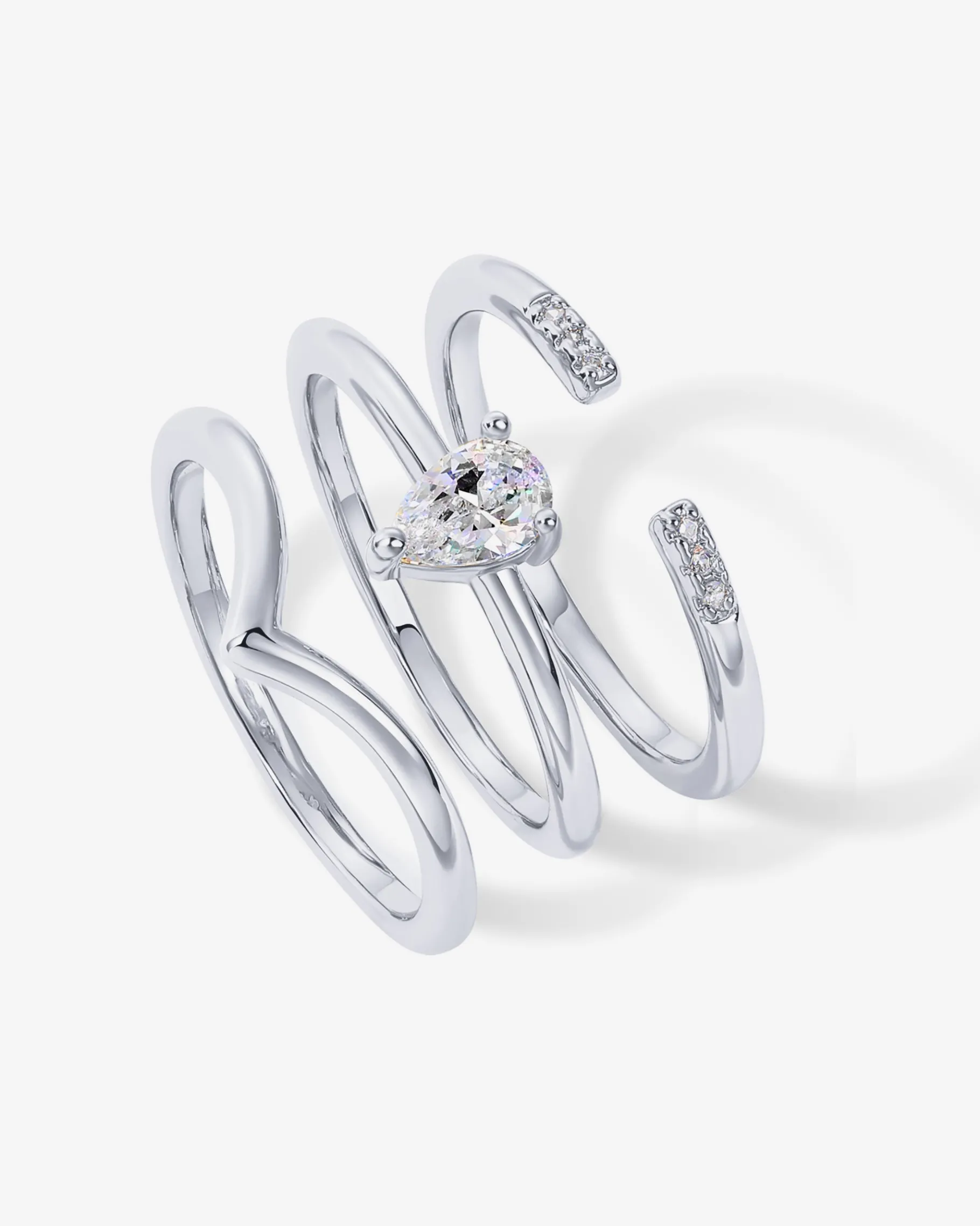 PAVOI Stackable-Dahlia Stackable Ring Set