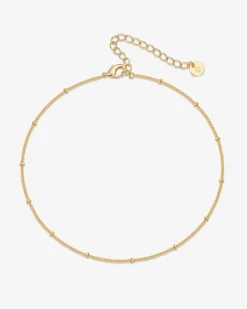 PAVOI All Anklets-Dainty Chain Beaded Anklet